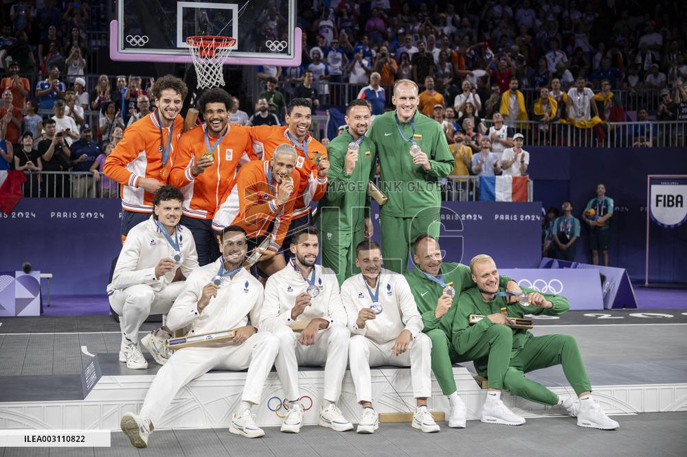 Paris 2024 - France Wins Silver In 3X3 Basketball