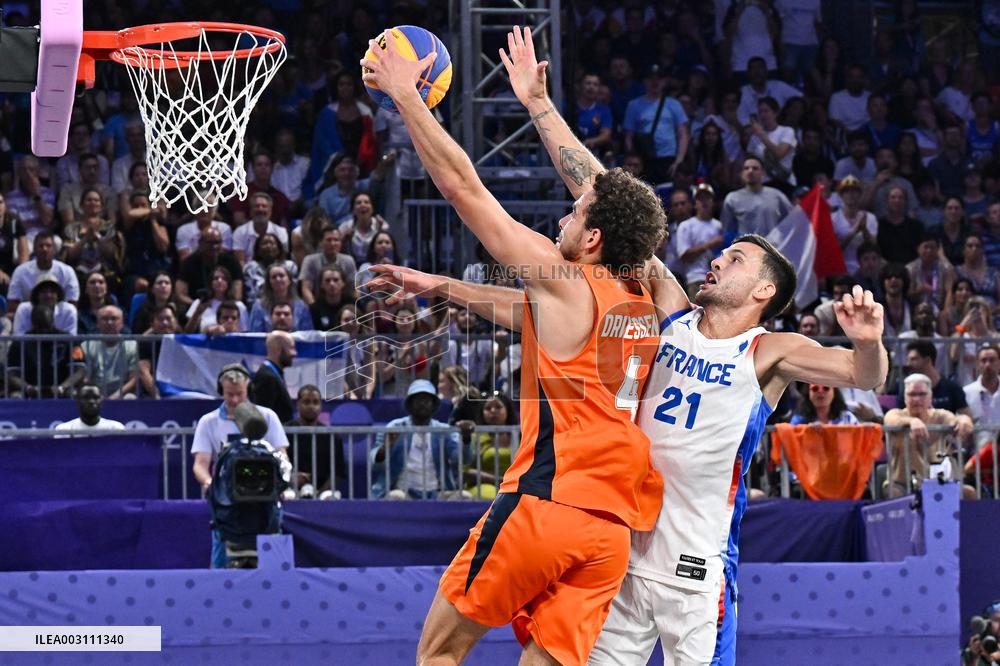 Paris 2024 - France Wins Silver In Men's 3X3 Basketball