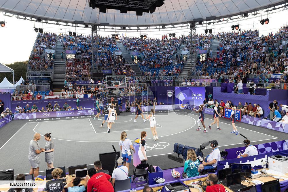 Paris 2024 - Women's Basketball 3x3 - Canada v USA