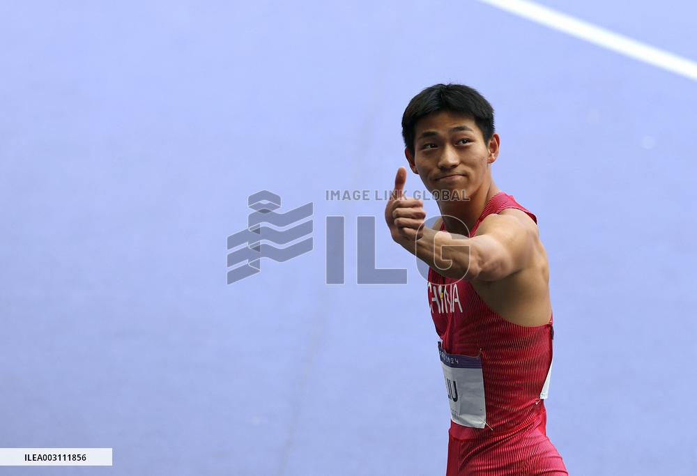 (PARIS2024) FRANCE-PARIS-OLY-ATHLETICS-110M HURDLES-MEN