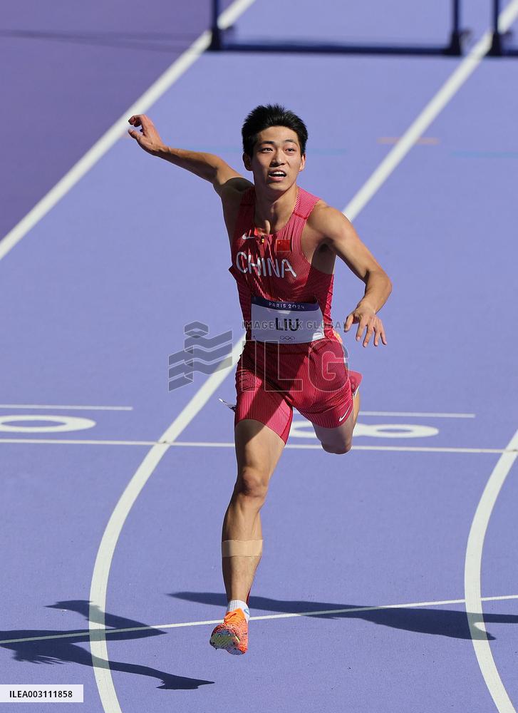 (PARIS2024) FRANCE-PARIS-OLY-ATHLETICS-110M HURDLES-MEN