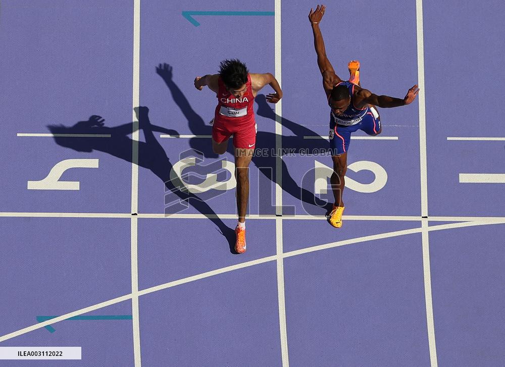 (PARIS2024) FRANCE-PARIS-OLY-ATHLETICS-110M HURDLES-MEN