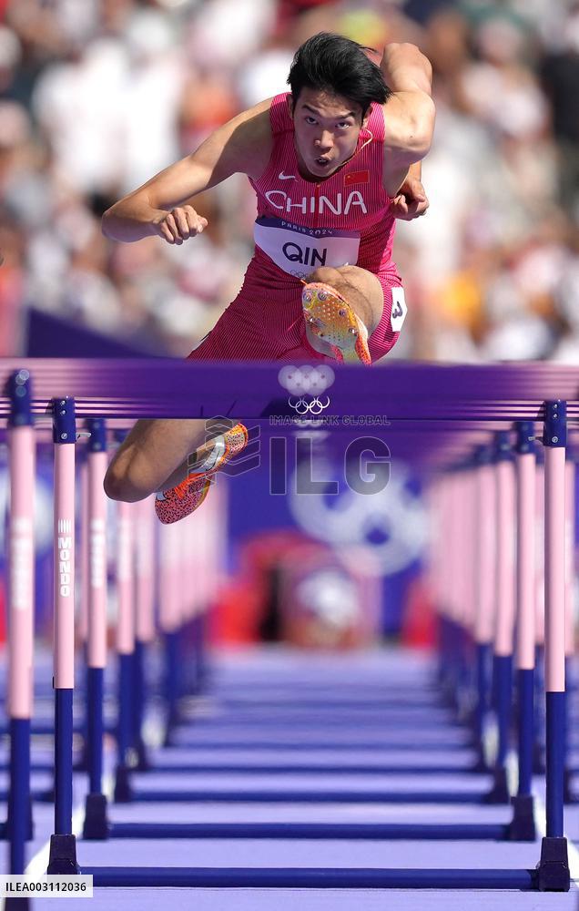 (PARIS2024) FRANCE-PARIS-OLY-ATHLETICS-110M HURDLES-MEN
