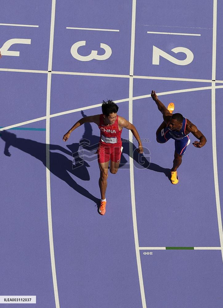 (PARIS2024) FRANCE-PARIS-OLY-ATHLETICS-110M HURDLES-MEN