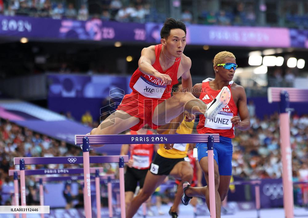 (PARIS2024) FRANCE-PARIS-OLY-ATHLETICS-400M HURDLES-MEN