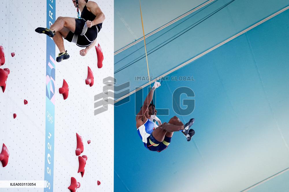 Paris 2024 - Climbing - Bassa Mawen At Men’s Speed Qualification