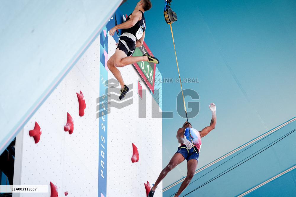 Paris 2024 - Climbing - Bassa Mawen At Men’s Speed Qualification