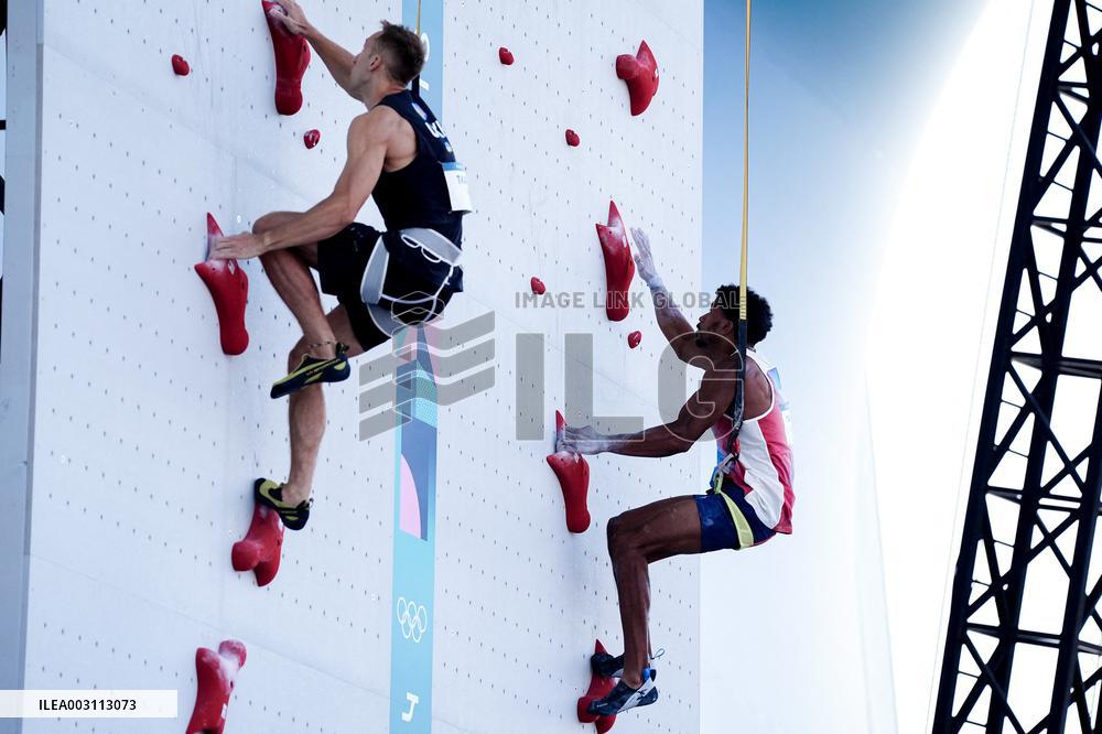 Paris 2024 - Climbing - Bassa Mawen At Men’s Speed Qualification