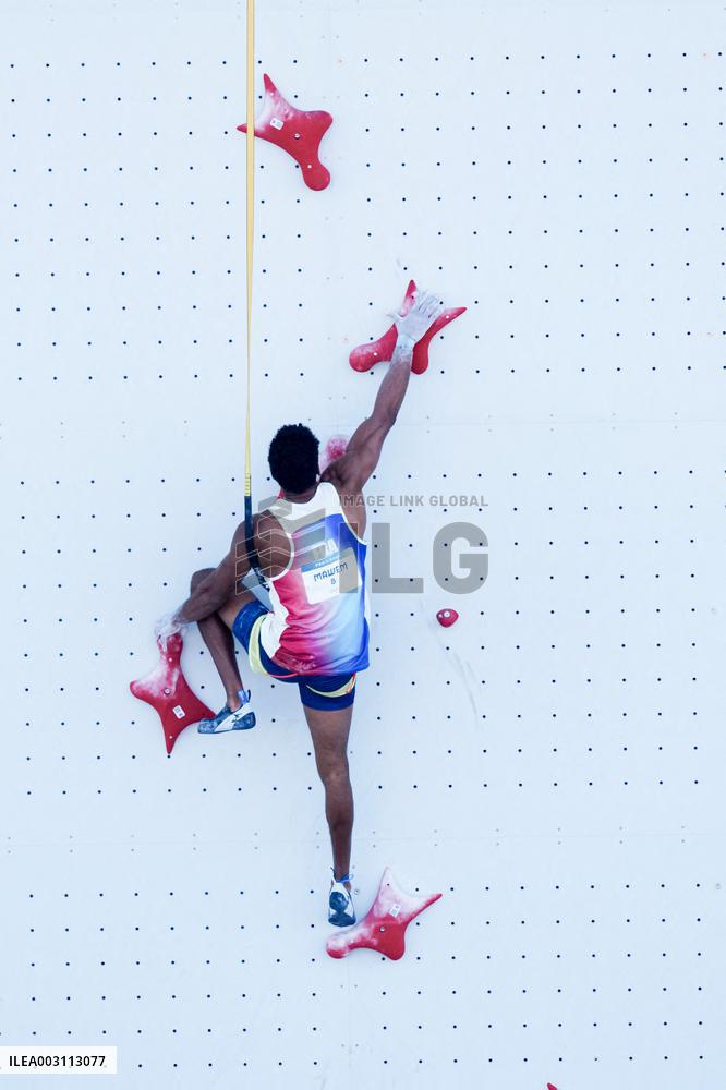 Paris 2024 - Climbing - Bassa Mawen At Men’s Speed Qualification