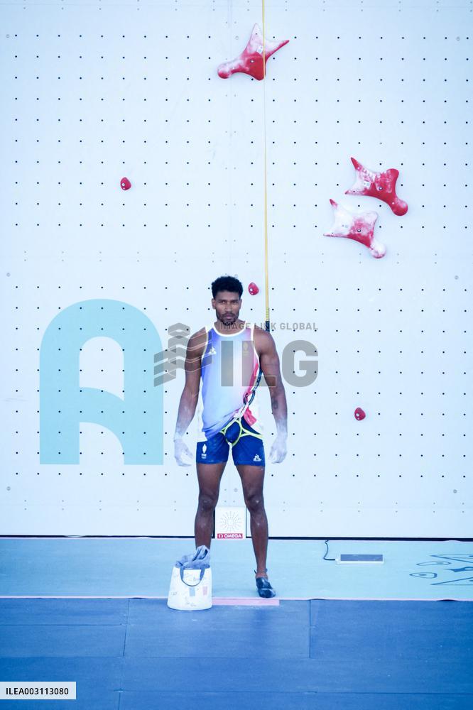 Paris 2024 - Climbing - Bassa Mawen At Men’s Speed Qualification