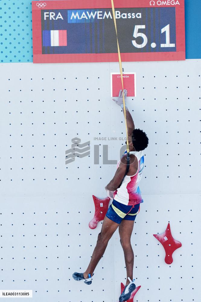 Paris 2024 - Climbing - Bassa Mawen At Men’s Speed Qualification