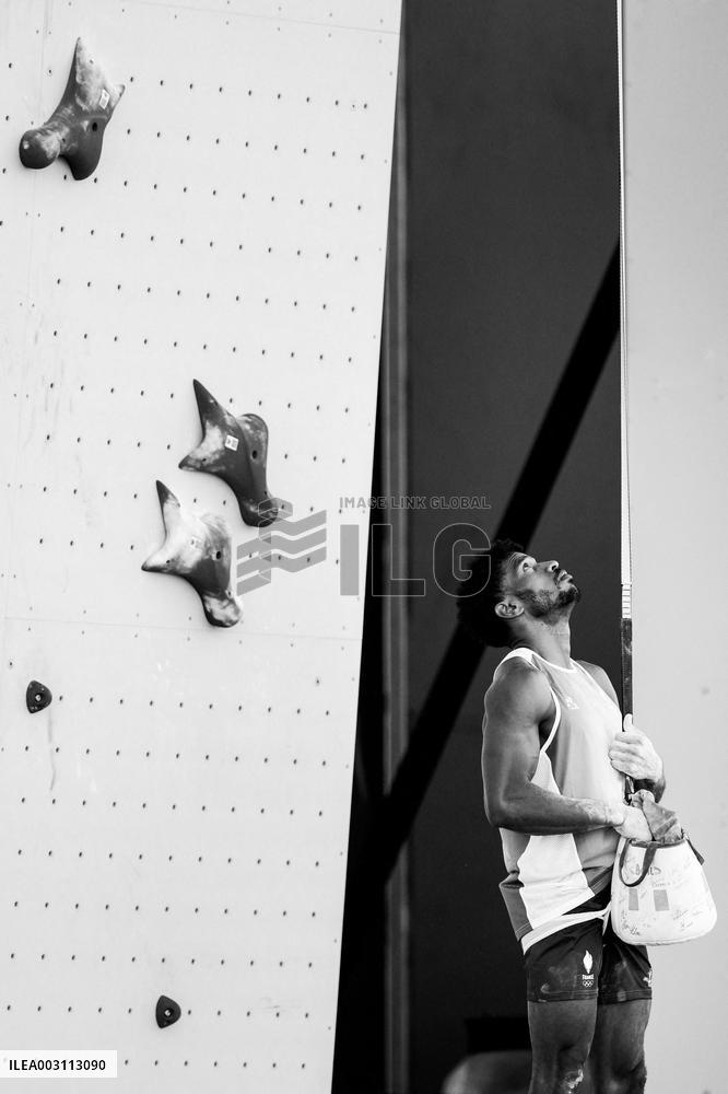 Paris 2024 - Climbing - Bassa Mawen At Men’s Speed Qualification