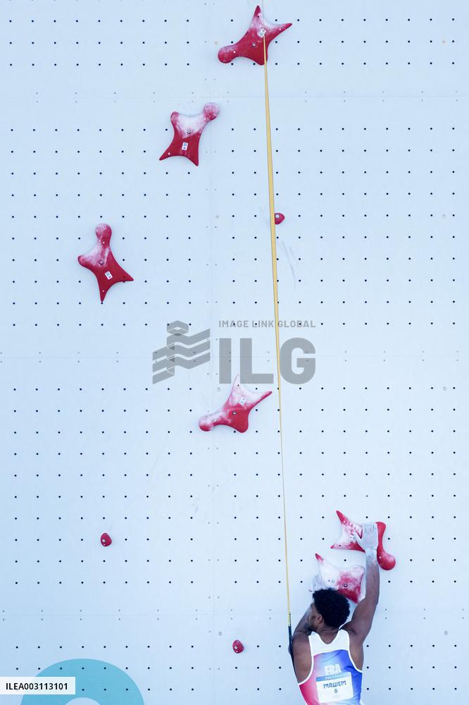 Paris 2024 - Climbing - Bassa Mawen At Men’s Speed Qualification