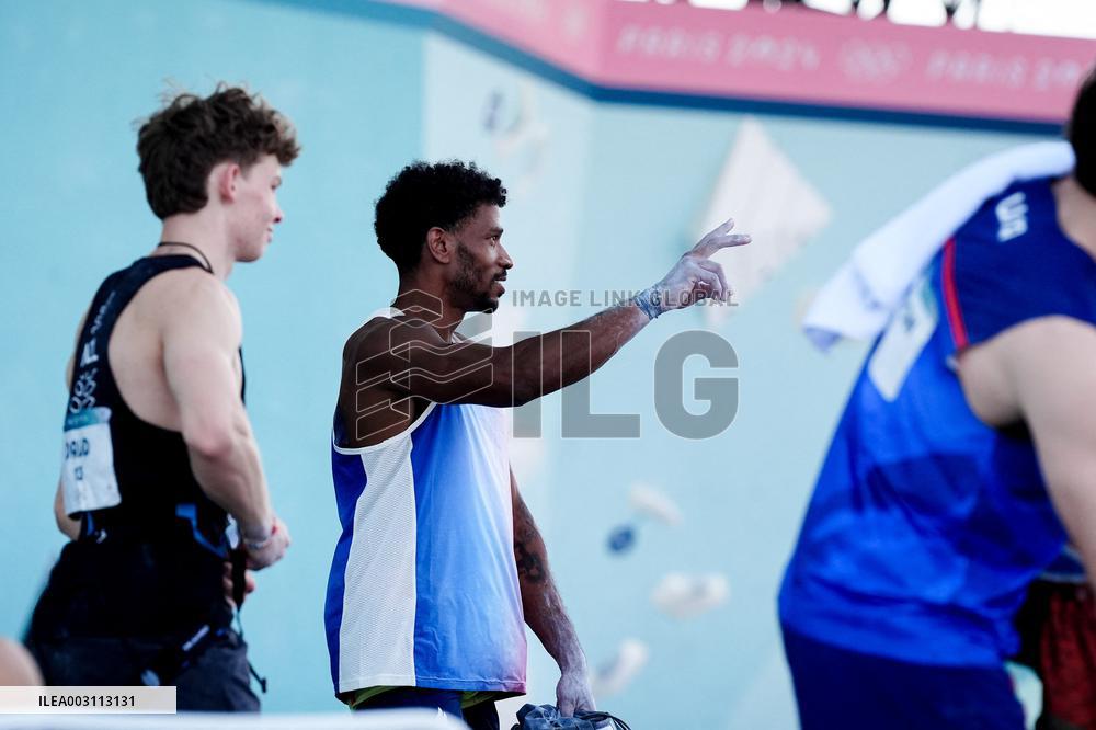 Paris 2024 - Climbing - Bassa Mawen At Men’s Speed Qualification