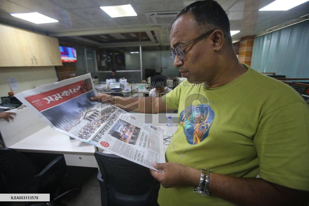 PM Sheikh Hasina Flees Country As Protesters Storm Palace - Dhaka