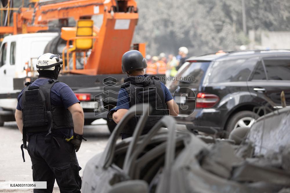 Russian Forces Strike Central Kharkiv