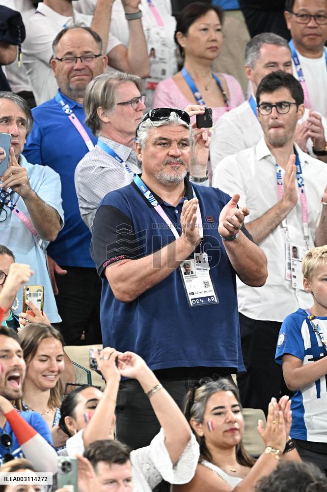Paris 2024 - Basketball - David Douillet In The Stands
