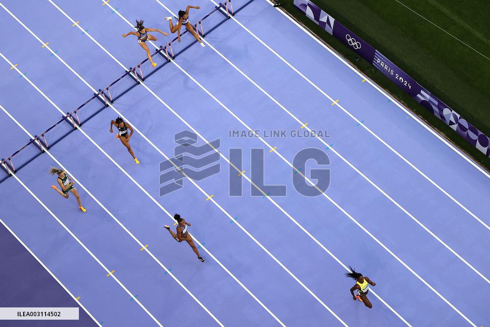 (PARIS2024) FRANCE-PARIS-OLY-ATHLETICS-400M HURDLES-WOMEN