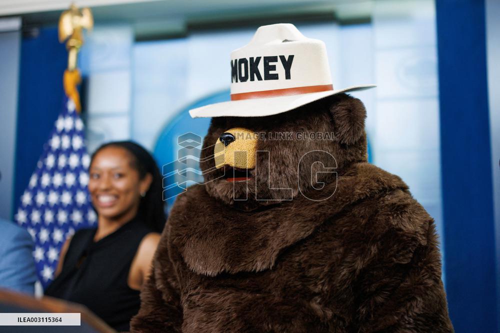 DC: Smokey the Bear Visits White House for 80th Birthday