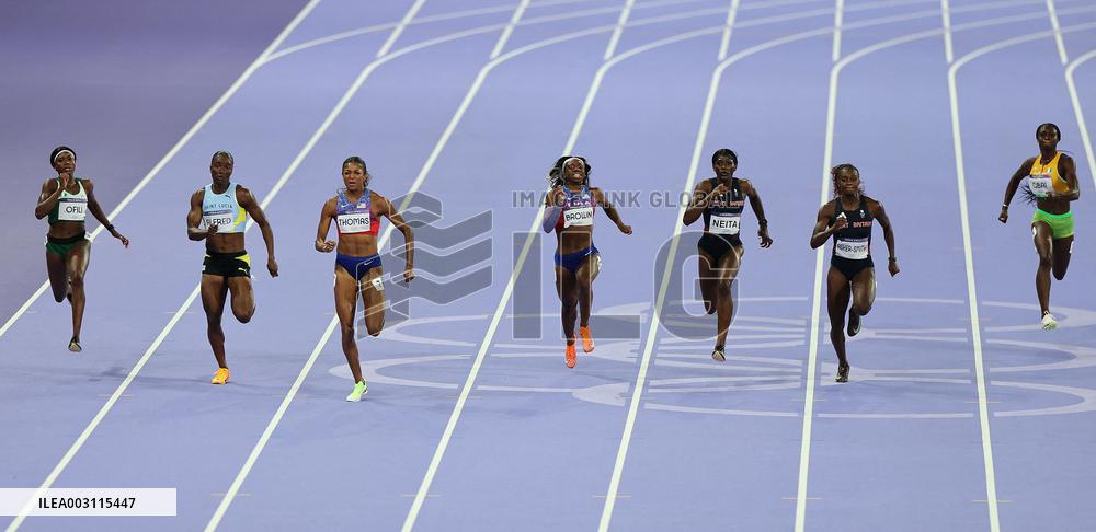 (PARIS2024) FRANCE-PARIS-OLY-ATHLETICS-200M-WOMEN