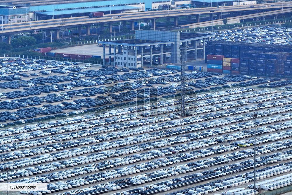 Vehicles Export at Nanjing Port