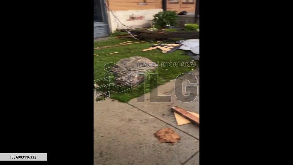 US: Tornado Touches Down In Buffalo, New York Causing Building Damage 2