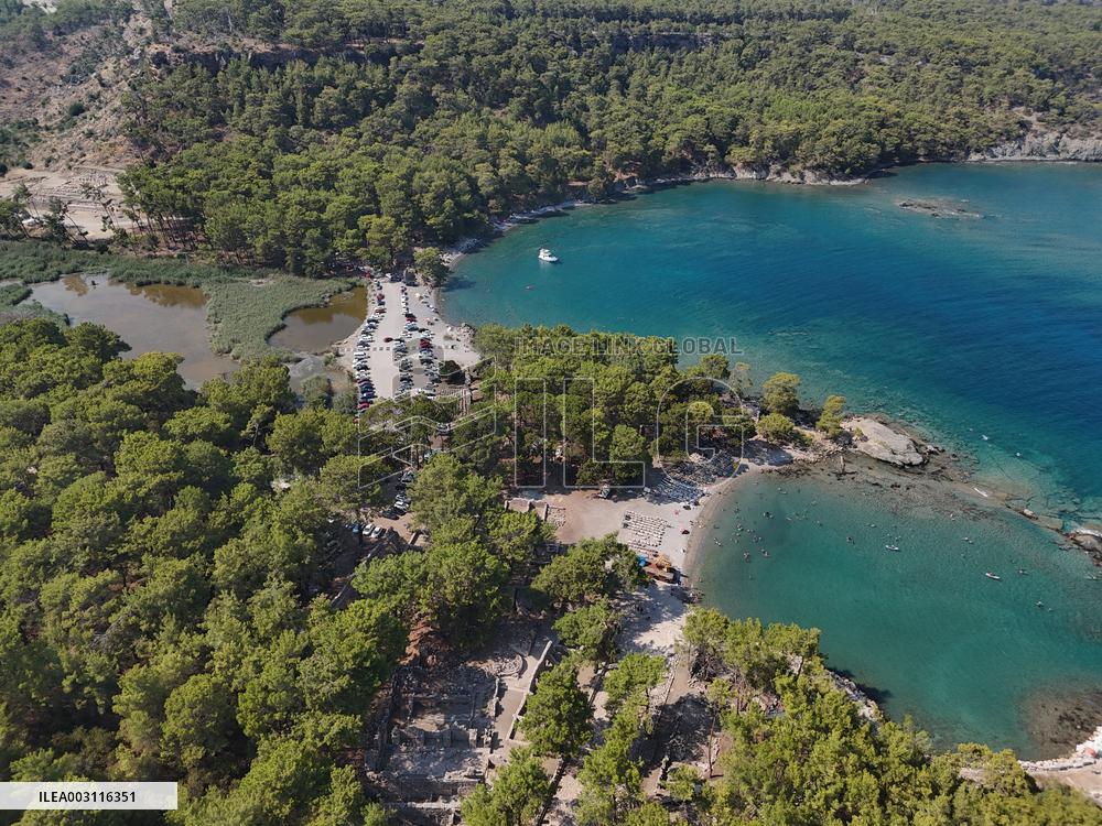 T?RKIYE-ANTALYA-ANCIENT CITY-PHASELIS