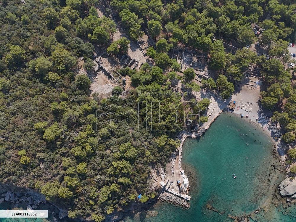 T?RKIYE-ANTALYA-ANCIENT CITY-PHASELIS