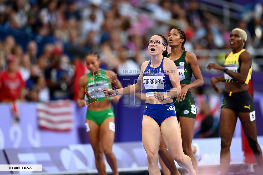 Paris 2024 - France’s Louise Maraval Reaches 400m Hurdles Final