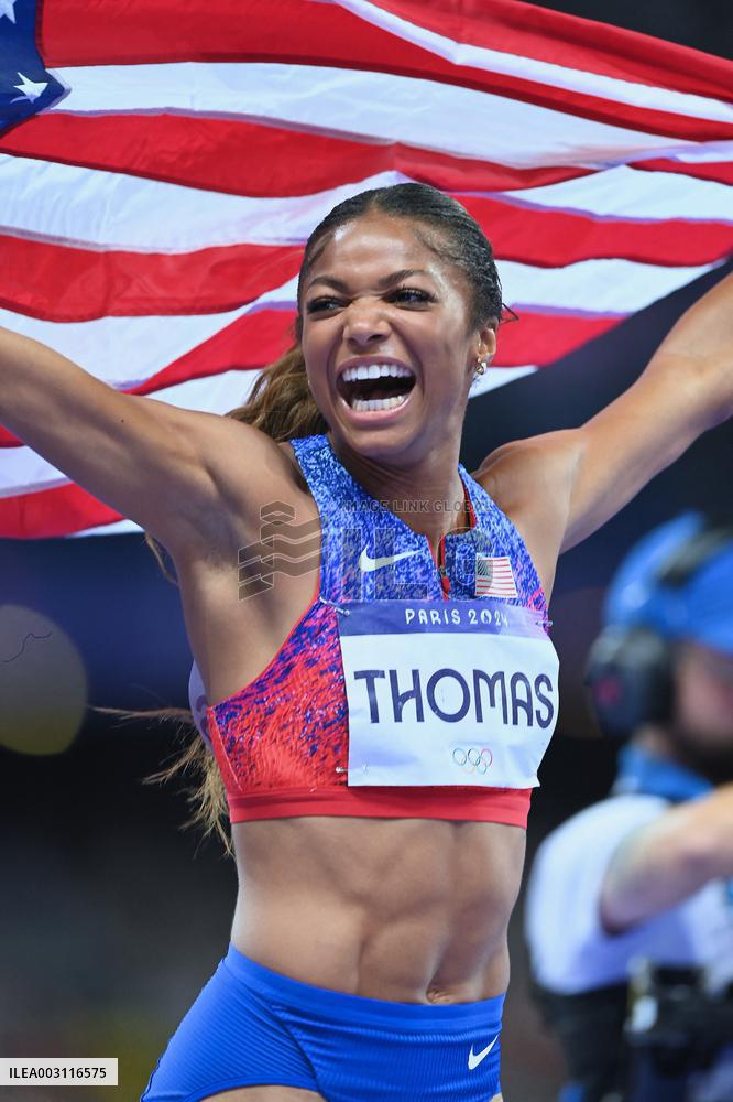 Paris 2024 - USA’s Gabrielle Thomas Takes Gold In 200m