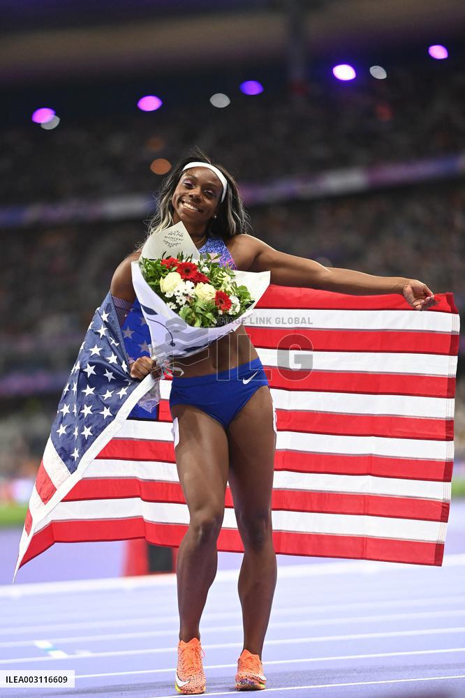 Paris 2024 - USA’s Gabrielle Thomas Takes Gold In 200m