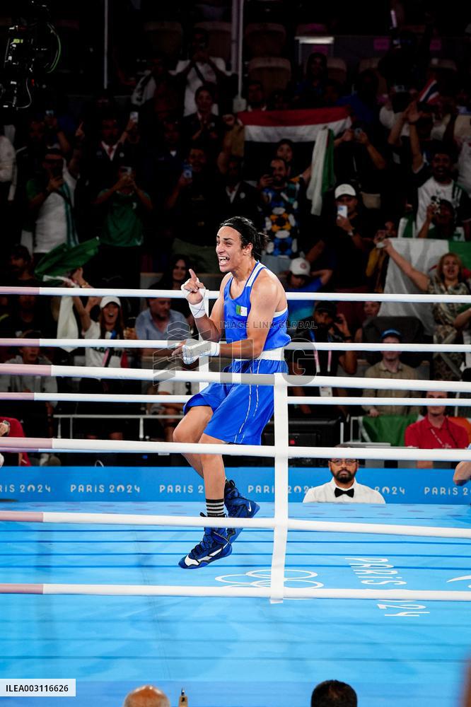 Paris 2024 - Algeria’s Imane Khalif Reaches 66kg Final