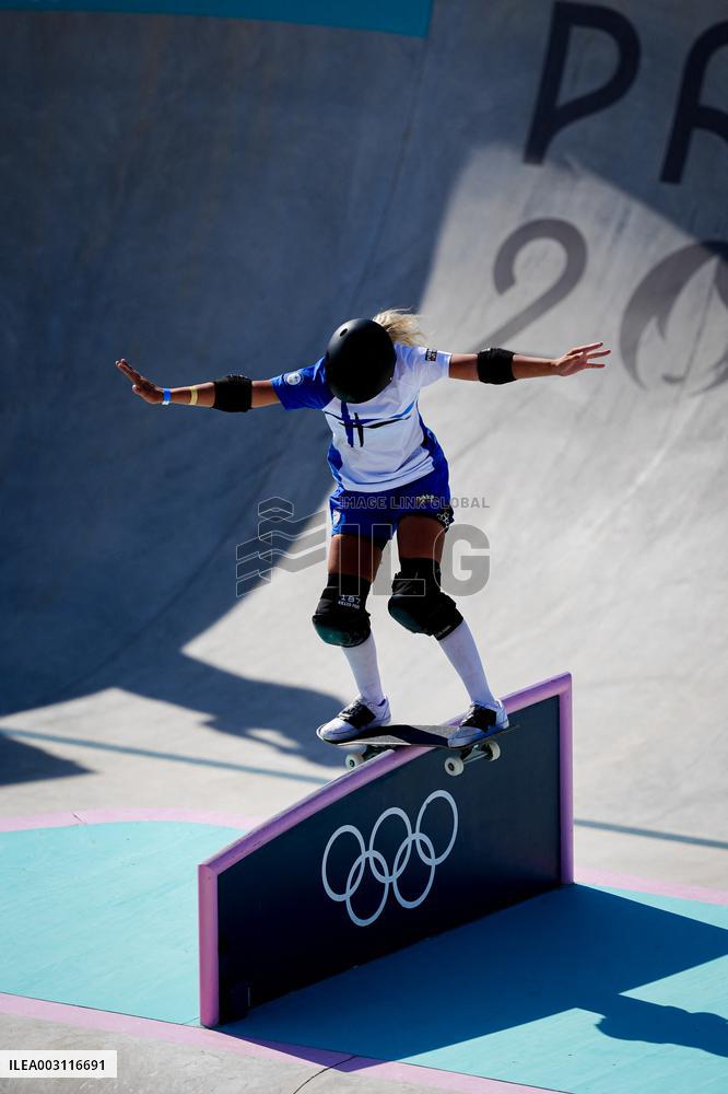 Paris 2024 - Australia’s Arisa Trew Takes Gold In Park Skateboarding