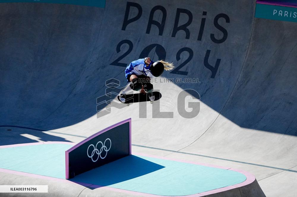 Paris 2024 - Australia’s Arisa Trew Takes Gold In Park Skateboarding