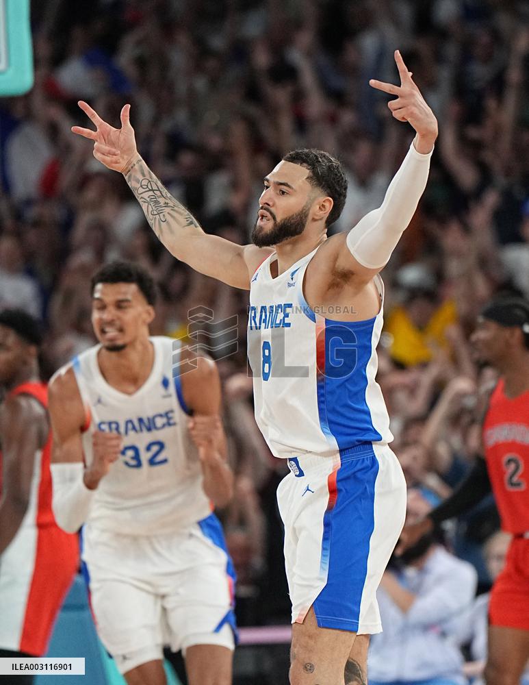 Paris 2024 - France Defeat Canada In Their Basketball Quarter Final
