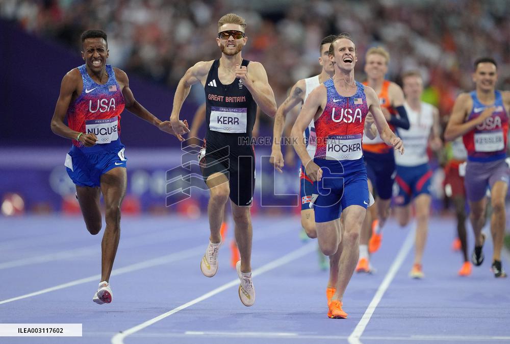 Paris 2024 - USA’s Cole Hocker Takes Gold In Men's 1500m