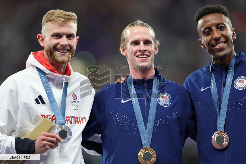 Paris 2024 - USA’s Cole Hocker Takes Gold In Men's 1500m