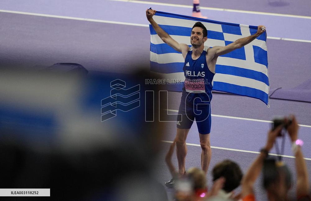Paris 2024 - Greece’s Miltiadis Tentoglou Takes Gold In Men’s Long Jump