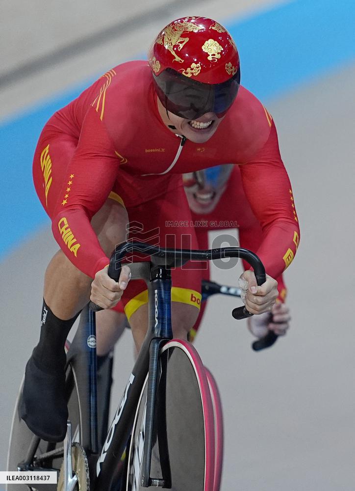 Paris 2024 - Netherlands Take Gold In Cycling Track Men's Team Sprint