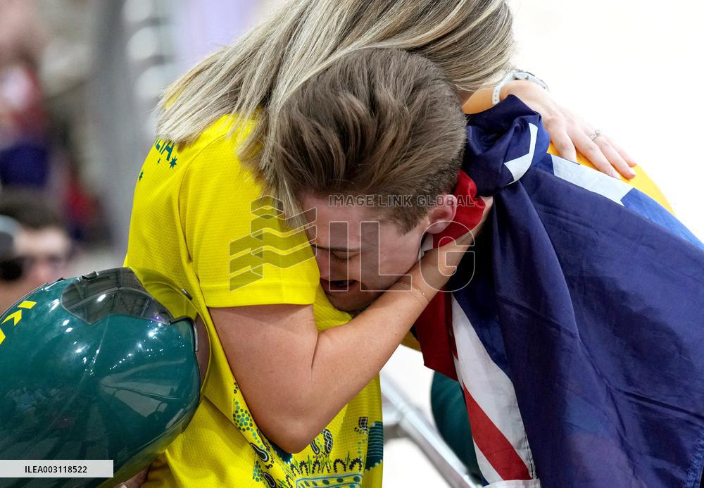 Paris 2024 - Netherlands Take Gold In Cycling Track Men's Team Sprint