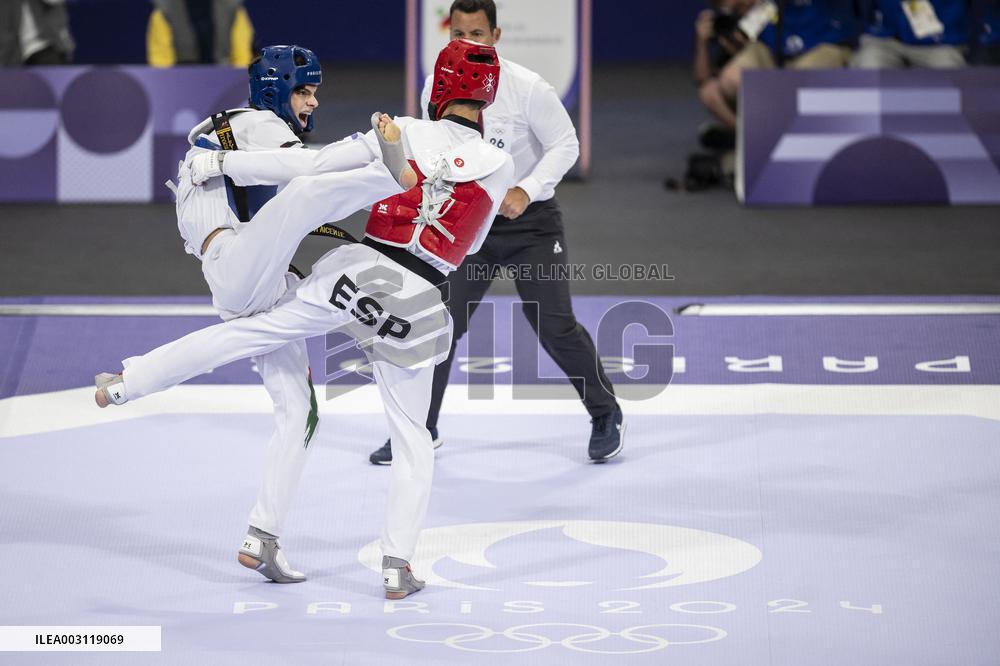 Paris 2024 - Taekwondo - Omar Yaser Ismail Loses To Adrian Vicente