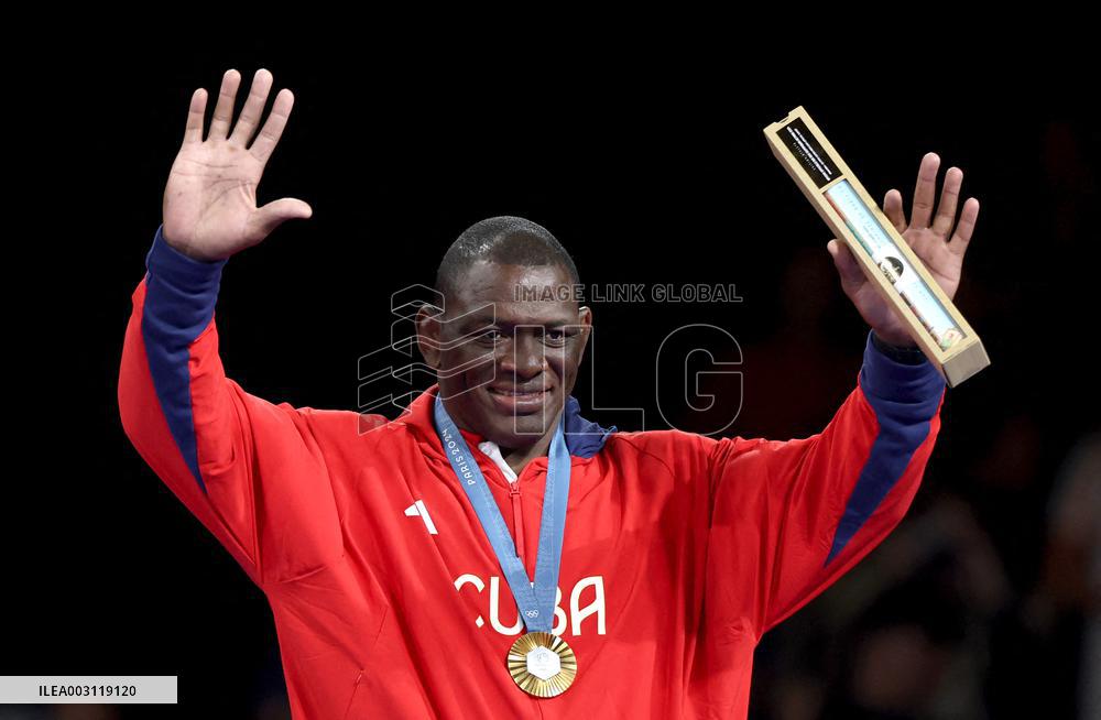 Paris 2024 - Wrestling - Mijain Lopez Wins His 5th Gold And Rises As A Legend