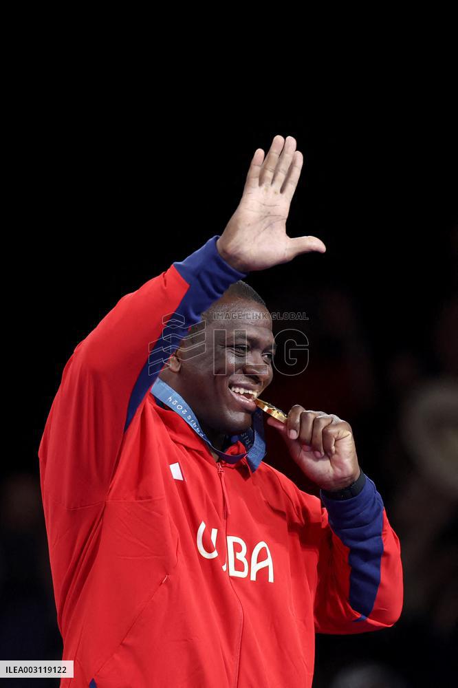 Paris 2024 - Wrestling - Mijain Lopez Wins His 5th Gold And Rises As A Legend