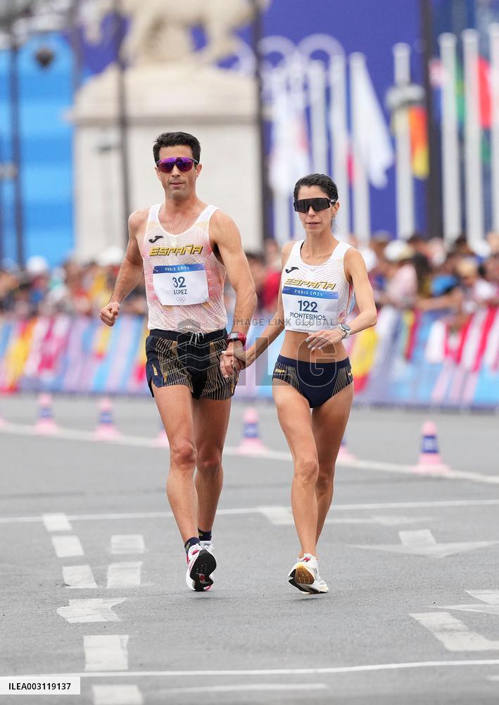 Paris 2024 - Spain Take Gold In Marathon Race Walk Mixed Relay