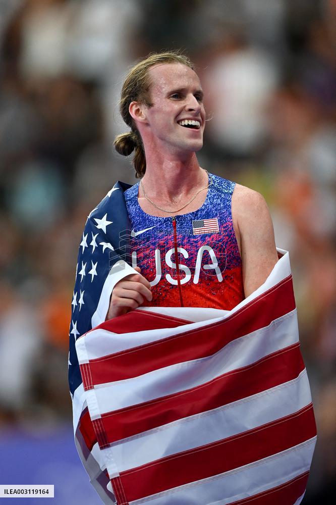 Paris 2024 - Men's 1500m - Cole Hocker wins Gold
