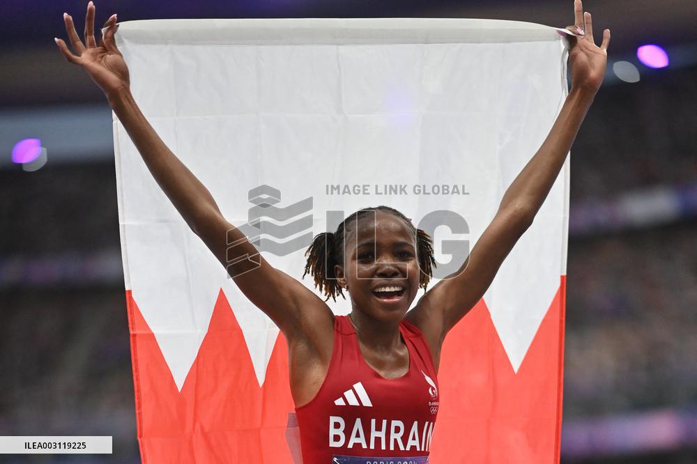 Paris 2024 - Bahrain’s Winfred Yavi Takes Gold And World Record In 3000m Steeple