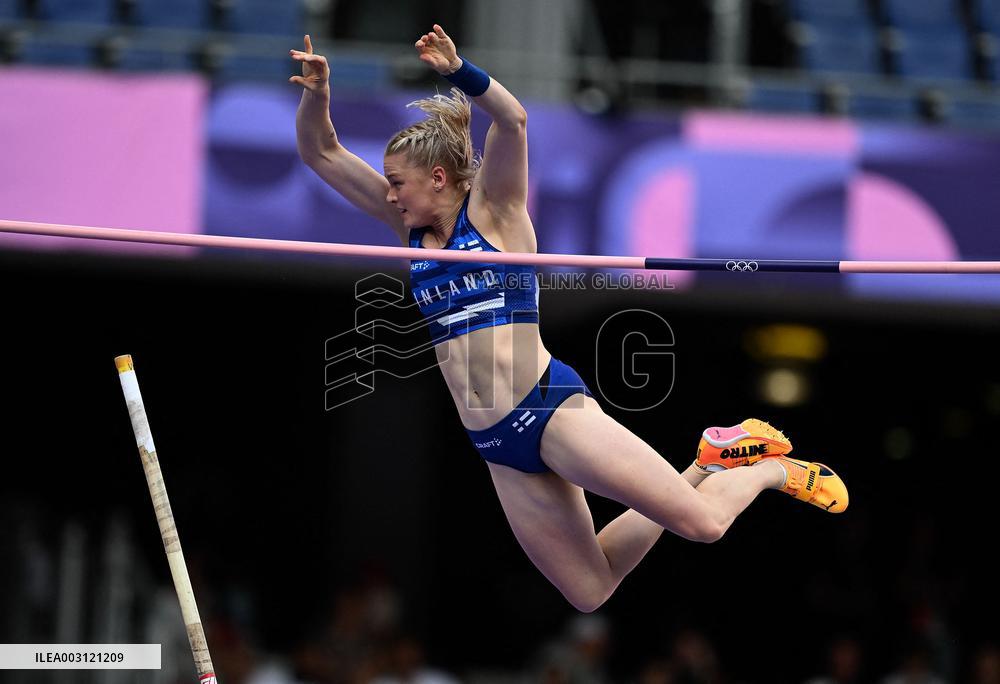 (PARIS2024) FRANCE-PARIS-OLY-ATHLETICS-POLE VAULT-WOMEN