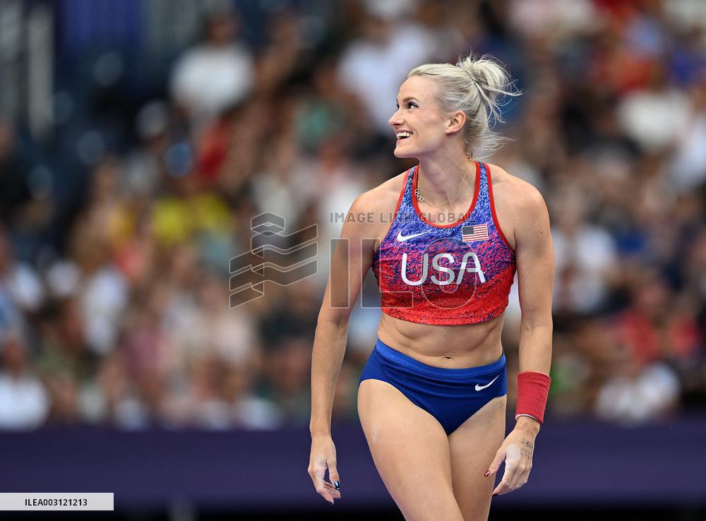 (PARIS2024) FRANCE-PARIS-OLY-ATHLETICS-POLE VAULT-WOMEN