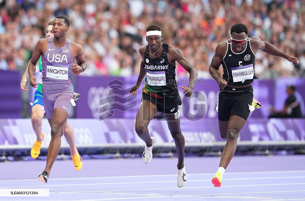 (PARIS2024) FRANCE-PARIS-OLY-ATHLETICS-200M-MEN