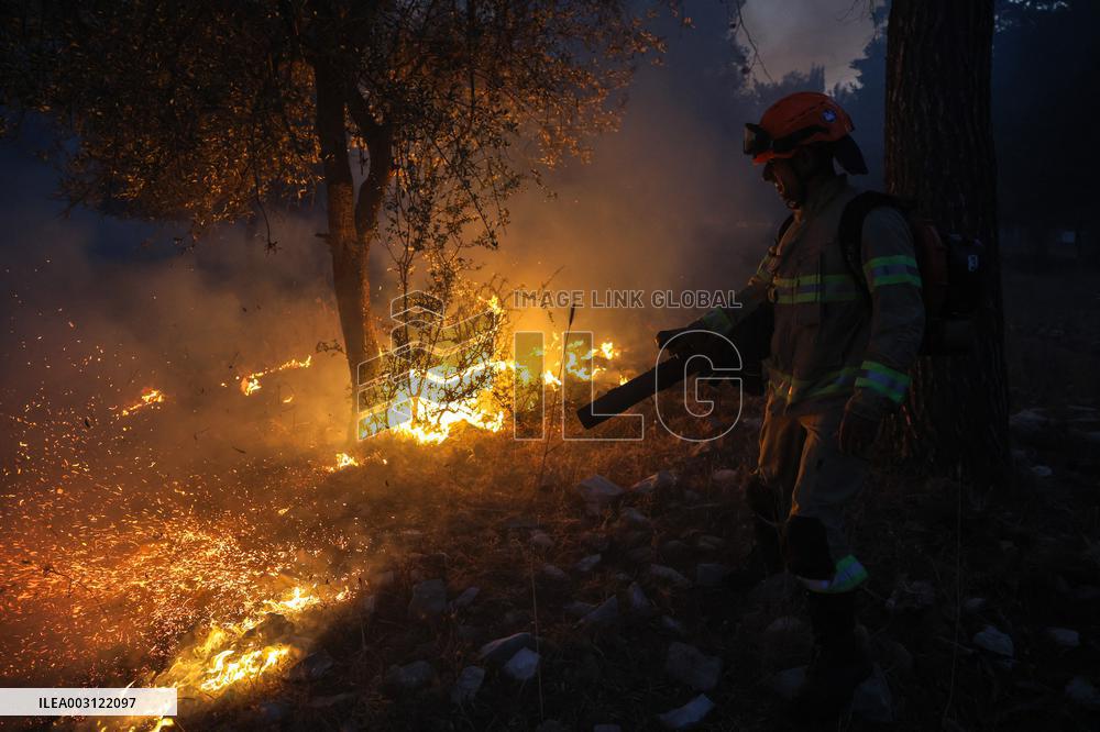 ISRAEL-SAFED-HEZBOLLAH-ATTACKS-WILDFIRES